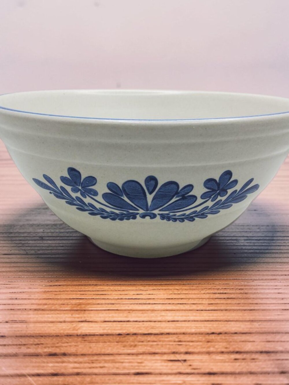 vintage 1960s-70s platzgraff yorktowne stoneware mixing bowl